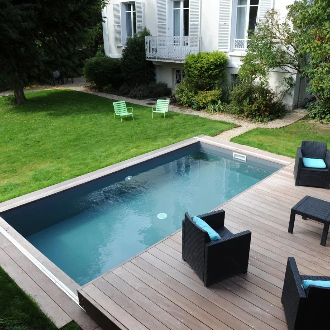 Раздвижная терраса для бассейна в Братске