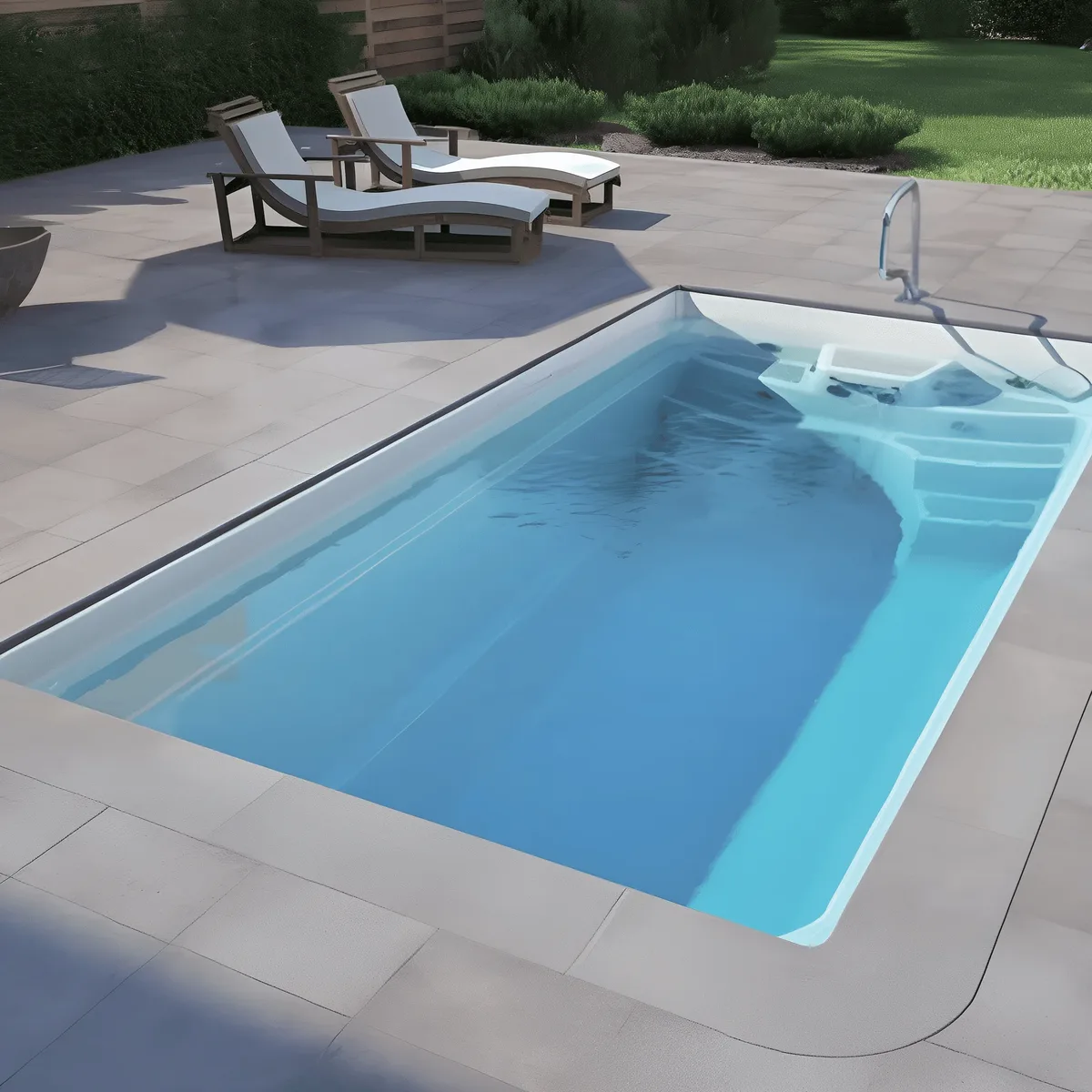 Композитный бассейн Laguna 5 — вид сверху в Братске