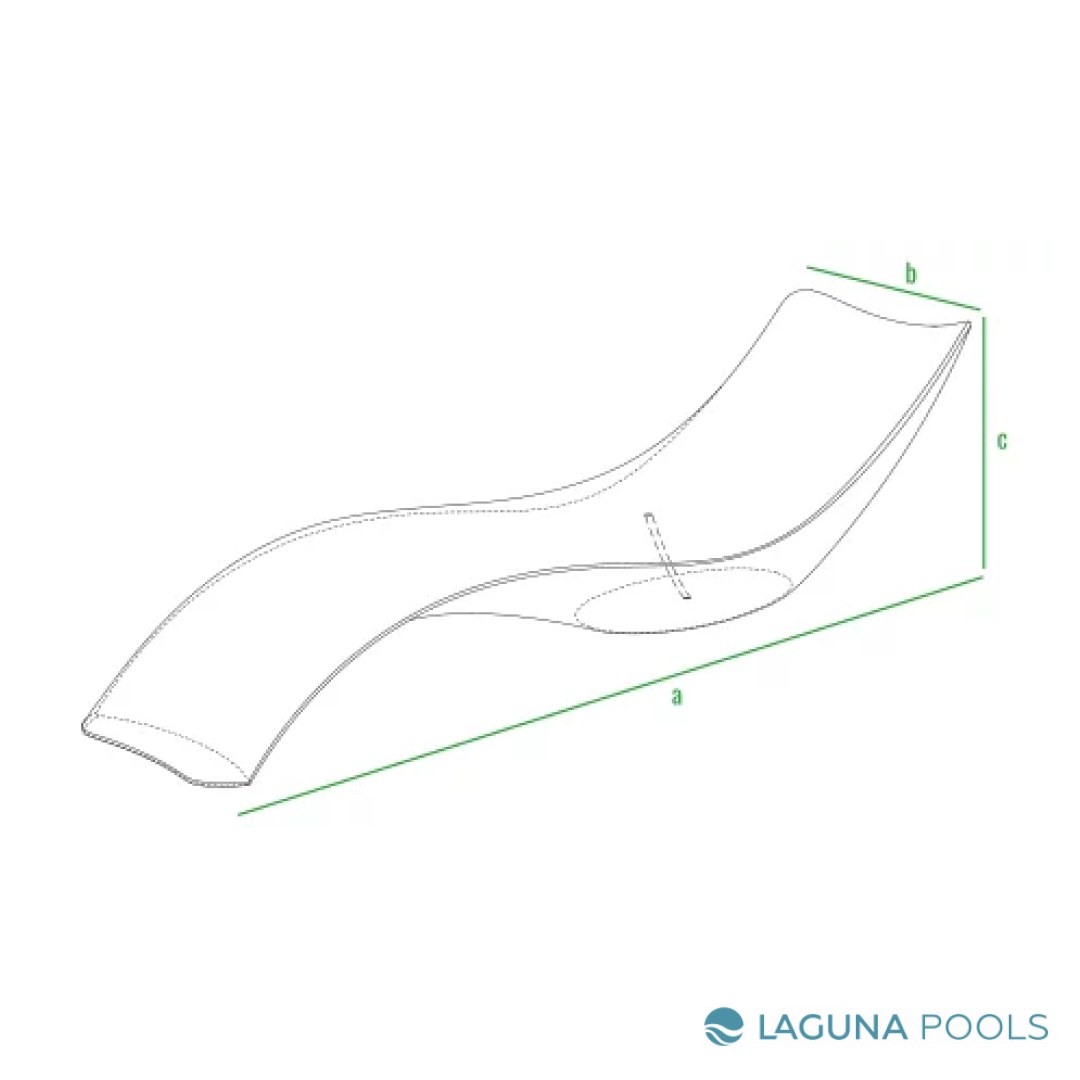 Лежак у бассейна — фото